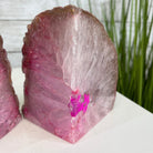 Pink Dyed Brazilian Agate Stone Bookends, 4.5" tall & 6 lbs #5151-0023 by Brazil Gems - Brazil GemsBrazil GemsPink Dyed Brazilian Agate Stone Bookends, 4.5" tall & 6 lbs #5151-0023 by Brazil GemsBookends5151PA-023