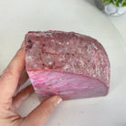 Pink Dyed Brazilian Agate Stone Bookends, 9.5 lbs & 6" tall #5151PA-025 - Brazil GemsBrazil GemsPink Dyed Brazilian Agate Stone Bookends, 9.5 lbs & 6" tall #5151PA-025Bookends5151PA-025