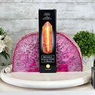 Pink Dyed Brazilian Agate Stone Bookends, 9.5 lbs & 6" tall #5151PA-025 - Brazil GemsBrazil GemsPink Dyed Brazilian Agate Stone Bookends, 9.5 lbs & 6" tall #5151PA-025Bookends5151PA-025