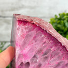 Pink Dyed Brazilian Agate Stone Bookends, 9.5 lbs & 6" tall #5151PA-025 - Brazil GemsBrazil GemsPink Dyed Brazilian Agate Stone Bookends, 9.5 lbs & 6" tall #5151PA-025Bookends5151PA-025