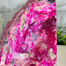 Pink Dyed Brazilian Agate Stone Bookends, 9.5 lbs & 6" tall #5151PA-025 - Brazil GemsBrazil GemsPink Dyed Brazilian Agate Stone Bookends, 9.5 lbs & 6" tall #5151PA-025Bookends5151PA-025