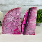 Pink Dyed Brazilian Agate Stone Bookends, 9.5 lbs & 6" tall #5151PA-025 - Brazil GemsBrazil GemsPink Dyed Brazilian Agate Stone Bookends, 9.5 lbs & 6" tall #5151PA-025Bookends5151PA-025