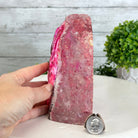 Pink Dyed Brazilian Agate Stone Bookends, 9.5 lbs & 6" tall #5151PA-025 - Brazil GemsBrazil GemsPink Dyed Brazilian Agate Stone Bookends, 9.5 lbs & 6" tall #5151PA-025Bookends5151PA-025