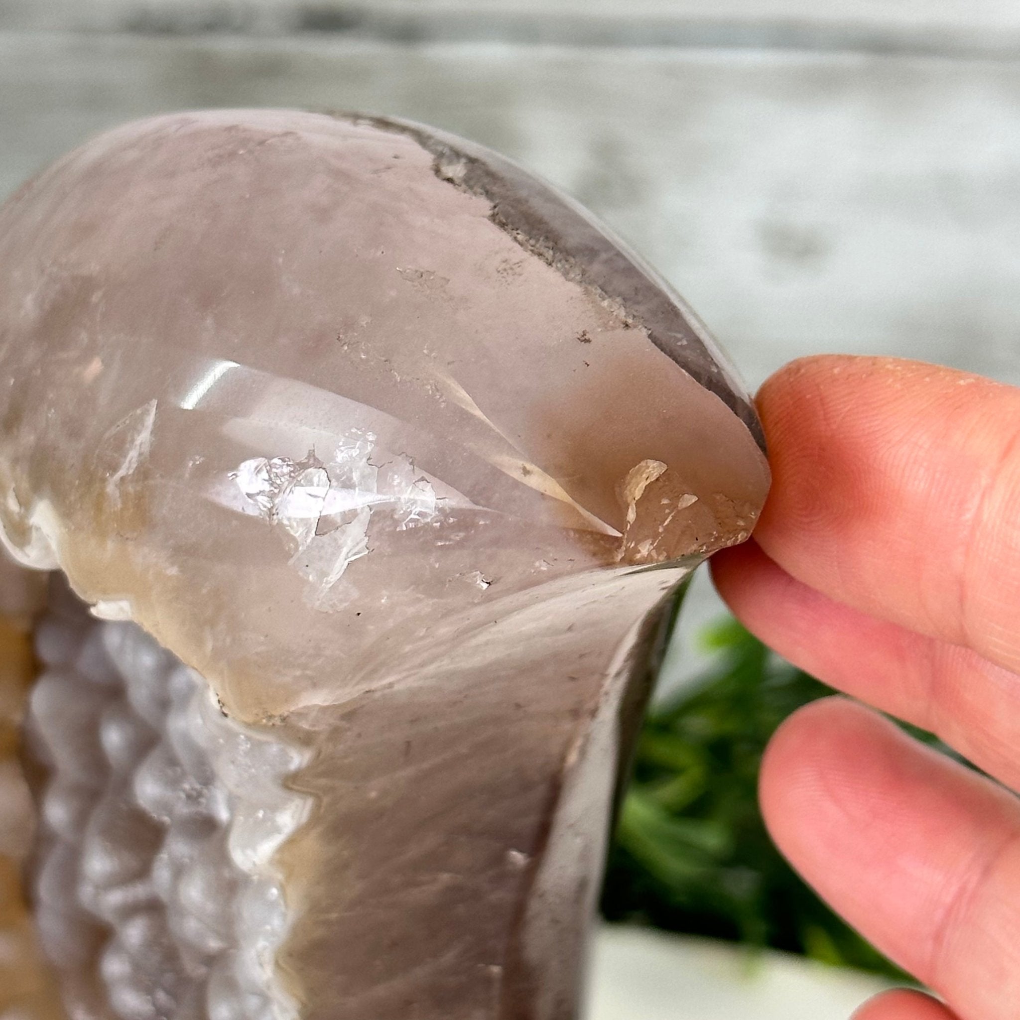 Polished Agate Crescent Moon on a Stand, 2.7 lbs & 7.75" Tall #5740NA-001 - Brazil GemsBrazil GemsPolished Agate Crescent Moon on a Stand, 2.7 lbs & 7.75" Tall #5740NA-001Crescent Moons5740NA-001