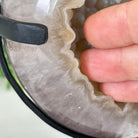 Polished Agate Crescent Moon on a Stand, 2.7 lbs & 7.75" Tall #5740NA-001 - Brazil GemsBrazil GemsPolished Agate Crescent Moon on a Stand, 2.7 lbs & 7.75" Tall #5740NA-001Crescent Moons5740NA-001