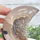 Polished Agate Crescent Moon on a Stand, 2.7 lbs & 7.75" Tall #5740NA-001 - Brazil GemsBrazil GemsPolished Agate Crescent Moon on a Stand, 2.7 lbs & 7.75" Tall #5740NA-001Crescent Moons5740NA-001