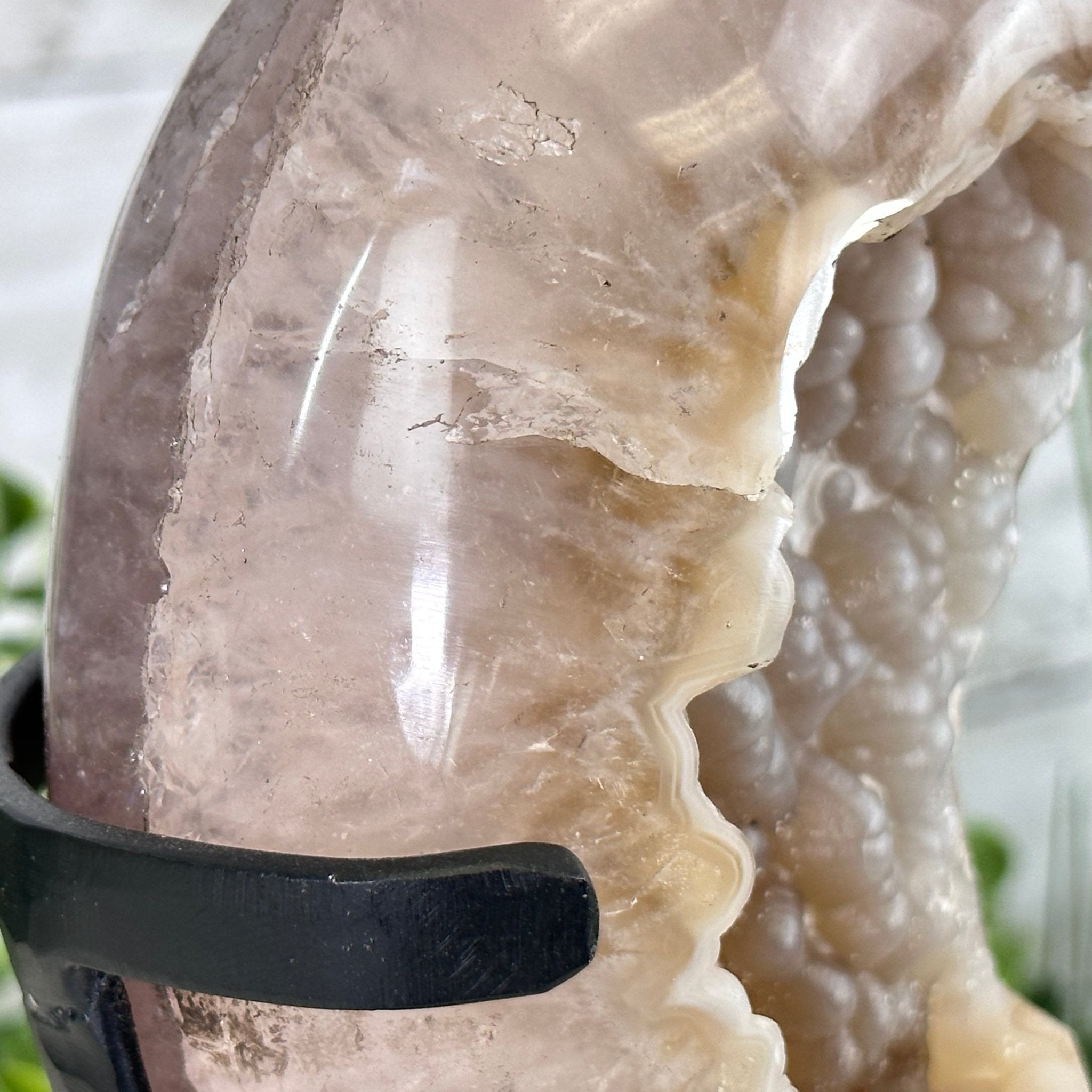 Polished Agate Crescent Moon on a Stand, 2.7 lbs & 7.75" Tall #5740NA-001 - Brazil GemsBrazil GemsPolished Agate Crescent Moon on a Stand, 2.7 lbs & 7.75" Tall #5740NA-001Crescent Moons5740NA-001