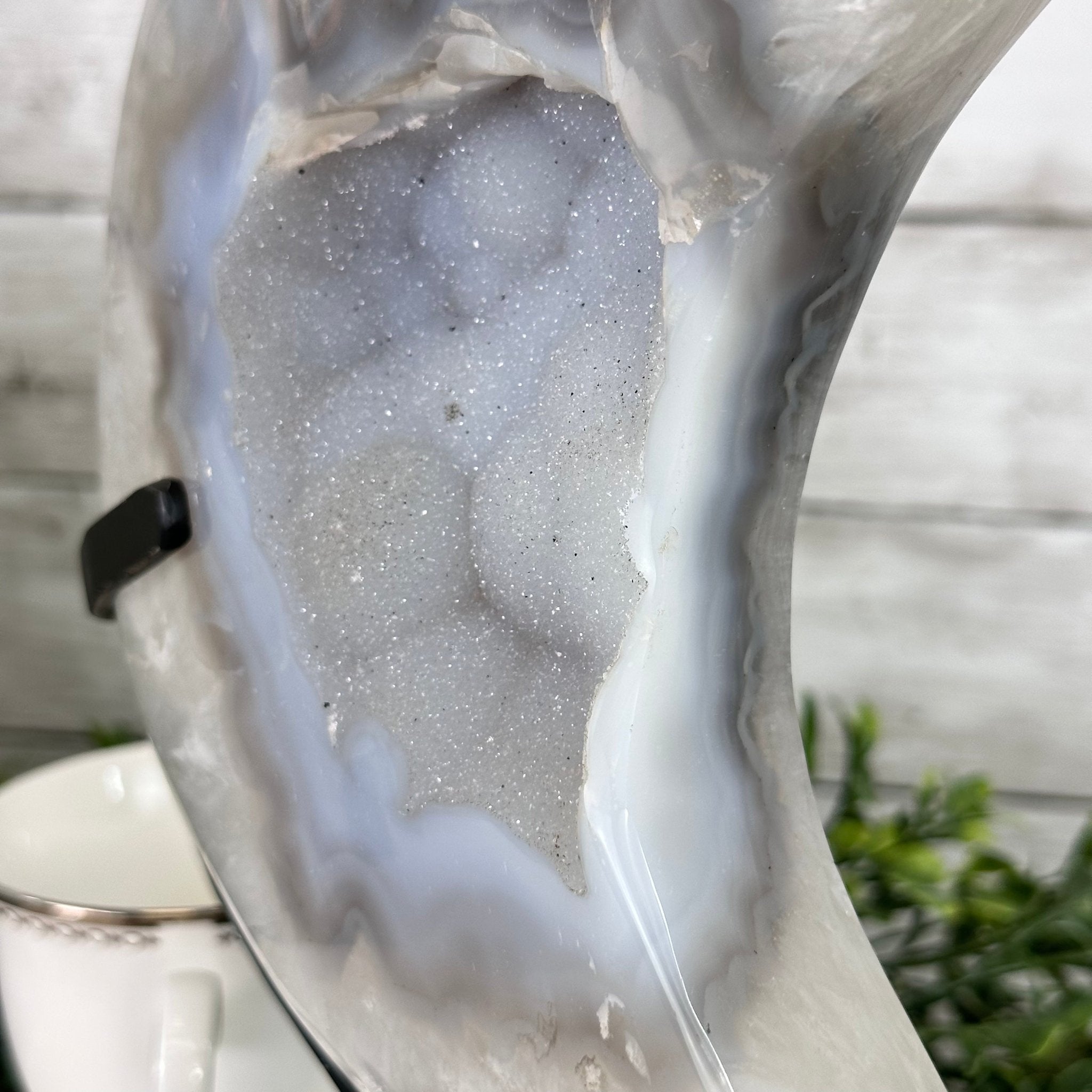 Polished Agate Crescent Moon on a Stand, 4.8 lbs & 11" Tall #5740NA-006 - Brazil GemsBrazil GemsPolished Agate Crescent Moon on a Stand, 4.8 lbs & 11" Tall #5740NA-006Crescent Moons5740NA-006