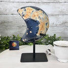 Polished Agate Crescent Moon on a Stand, 4.8 lbs & 9.4" Tall #5740NA-005 - Brazil GemsBrazil GemsPolished Agate Crescent Moon on a Stand, 4.8 lbs & 9.4" Tall #5740NA-005Crescent Moons5740NA-005