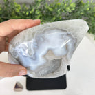 Polished Agate Crescent Moon on a Stand, 5.3 lbs & 9.8" Tall #5740NA-010 by Brazil Gems - Brazil GemsBrazil GemsPolished Agate Crescent Moon on a Stand, 5.3 lbs & 9.8" Tall #5740NA-010 by Brazil GemsCrescent Moons5740NA-010