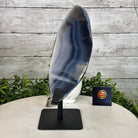 Polished Agate Crescent Moon on a Stand, 6.4 lbs & 10.5" Tall #5740NA-012 by Brazil Gems - Brazil GemsBrazil GemsPolished Agate Crescent Moon on a Stand, 6.4 lbs & 10.5" Tall #5740NA-012 by Brazil GemsCrescent Moons5740NA-012
