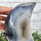 Polished Agate Crescent Moon on a Stand, 6.4 lbs & 10.5" Tall #5740NA-012 by Brazil Gems - Brazil GemsBrazil GemsPolished Agate Crescent Moon on a Stand, 6.4 lbs & 10.5" Tall #5740NA-012 by Brazil GemsCrescent Moons5740NA-012