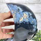 Polished Agate Crescent Moon on a Stand, 6.4 lbs & 10.5" Tall #5740NA-012 by Brazil Gems - Brazil GemsBrazil GemsPolished Agate Crescent Moon on a Stand, 6.4 lbs & 10.5" Tall #5740NA-012 by Brazil GemsCrescent Moons5740NA-012