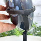 Polished Agate Crescent Moon on a Stand, 6.4 lbs & 10.5" Tall #5740NA-012 by Brazil Gems - Brazil GemsBrazil GemsPolished Agate Crescent Moon on a Stand, 6.4 lbs & 10.5" Tall #5740NA-012 by Brazil GemsCrescent Moons5740NA-012
