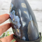 Polished Agate Crescent Moon on a Stand, 6.4 lbs & 10.5" Tall #5740NA-012 by Brazil Gems - Brazil GemsBrazil GemsPolished Agate Crescent Moon on a Stand, 6.4 lbs & 10.5" Tall #5740NA-012 by Brazil GemsCrescent Moons5740NA-012