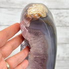 Polished Agate Crescent Moon on a Stand, 8 lbs & 11.75" Tall #5740NA-015 by Brazil Gems - Brazil GemsBrazil GemsPolished Agate Crescent Moon on a Stand, 8 lbs & 11.75" Tall #5740NA-015 by Brazil GemsCrescent Moons5740NA-015