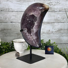 Polished Agate Crescent Moon on a Stand, 8 lbs & 11.75" Tall #5740NA-015 by Brazil Gems - Brazil GemsBrazil GemsPolished Agate Crescent Moon on a Stand, 8 lbs & 11.75" Tall #5740NA-015 by Brazil GemsCrescent Moons5740NA-015