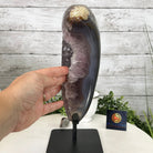 Polished Agate Crescent Moon on a Stand, 8 lbs & 11.75" Tall #5740NA-015 by Brazil Gems - Brazil GemsBrazil GemsPolished Agate Crescent Moon on a Stand, 8 lbs & 11.75" Tall #5740NA-015 by Brazil GemsCrescent Moons5740NA-015