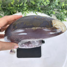Polished Agate Crescent Moon on a Stand, 8 lbs & 11.75" Tall #5740NA-015 by Brazil Gems - Brazil GemsBrazil GemsPolished Agate Crescent Moon on a Stand, 8 lbs & 11.75" Tall #5740NA-015 by Brazil GemsCrescent Moons5740NA-015