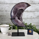 Polished Agate Crescent Moon on a Stand, 8 lbs & 11.75" Tall #5740NA-015 by Brazil Gems - Brazil GemsBrazil GemsPolished Agate Crescent Moon on a Stand, 8 lbs & 11.75" Tall #5740NA-015 by Brazil GemsCrescent Moons5740NA-015