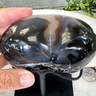 Polished Agate Heart Geode on a Metal Stand, 1.9 lbs & 4.5" Tall, Model #5468-0033 by Brazil Gems - Brazil GemsBrazil GemsPolished Agate Heart Geode on a Metal Stand, 1.9 lbs & 4.5" Tall, Model #5468-0033 by Brazil GemsHearts5468-0033