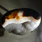 Polished Agate Heart Geode on a Metal Stand, 1.9 lbs & 4.5" Tall, Model #5468-0033 by Brazil Gems - Brazil GemsBrazil GemsPolished Agate Heart Geode on a Metal Stand, 1.9 lbs & 4.5" Tall, Model #5468-0033 by Brazil GemsHearts5468-0033