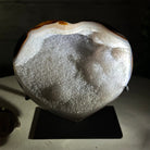 Polished Agate Heart Geode on a Metal Stand, 1.9 lbs & 4.5" Tall, Model #5468-0033 by Brazil Gems - Brazil GemsBrazil GemsPolished Agate Heart Geode on a Metal Stand, 1.9 lbs & 4.5" Tall, Model #5468-0033 by Brazil GemsHearts5468-0033