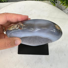 Polished Agate Heart Geode on a Metal Stand, 2.1 lbs & 5" Tall, Model #5468-0063 by Brazil Gems - Brazil GemsBrazil GemsPolished Agate Heart Geode on a Metal Stand, 2.1 lbs & 5" Tall, Model #5468-0063 by Brazil GemsHearts5468-0063