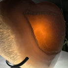 Polished Agate Heart Geode on a Metal Stand, 2.7 lbs & 5.4" Tall, Model #5468-0050 by Brazil Gems - Brazil GemsBrazil GemsPolished Agate Heart Geode on a Metal Stand, 2.7 lbs & 5.4" Tall, Model #5468-0050 by Brazil GemsHearts5468-0050