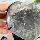 Polished Agate Heart Geode on a Metal Stand, 2.7 lbs & 5.5" Tall, Model #5468-0058 by Brazil Gems - Brazil GemsBrazil GemsPolished Agate Heart Geode on a Metal Stand, 2.7 lbs & 5.5" Tall, Model #5468-0058 by Brazil GemsHearts5468-0058