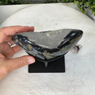 Polished Agate Heart Geode on a Metal Stand, 2.7 lbs & 5.5" Tall, Model #5468-0058 by Brazil Gems - Brazil GemsBrazil GemsPolished Agate Heart Geode on a Metal Stand, 2.7 lbs & 5.5" Tall, Model #5468-0058 by Brazil GemsHearts5468-0058