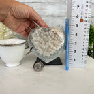 Polished Agate Heart Geode on a Metal Stand, 2.9 lbs & 5" Tall, Model #5468-0031 by Brazil Gems - Brazil GemsBrazil GemsPolished Agate Heart Geode on a Metal Stand, 2.9 lbs & 5" Tall, Model #5468-0031 by Brazil GemsHearts5468-0031