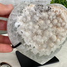 Polished Agate Heart Geode on a Metal Stand, 2.9 lbs & 5" Tall, Model #5468-0031 by Brazil Gems - Brazil GemsBrazil GemsPolished Agate Heart Geode on a Metal Stand, 2.9 lbs & 5" Tall, Model #5468-0031 by Brazil GemsHearts5468-0031