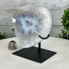 Polished Agate Heart Geode on a Metal Stand, 3.2 lbs & 5.3" Tall, Model #5468-0045 by Brazil Gems - Brazil GemsBrazil GemsPolished Agate Heart Geode on a Metal Stand, 3.2 lbs & 5.3" Tall, Model #5468-0045 by Brazil GemsHearts5468-0045