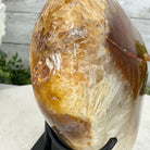 Polished Agate Heart Geode on a Metal Stand, 3.6 lbs & 6" Tall, Model #5468-0061 by Brazil Gems - Brazil GemsBrazil GemsPolished Agate Heart Geode on a Metal Stand, 3.6 lbs & 6" Tall, Model #5468-0061 by Brazil GemsHearts5468-0061
