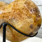 Polished Agate Heart Geode on a Metal Stand, 3.6 lbs & 6" Tall, Model #5468-0061 by Brazil Gems - Brazil GemsBrazil GemsPolished Agate Heart Geode on a Metal Stand, 3.6 lbs & 6" Tall, Model #5468-0061 by Brazil GemsHearts5468-0061