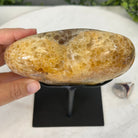 Polished Agate Heart Geode on a Metal Stand, 3.6 lbs & 6" Tall, Model #5468-0061 by Brazil Gems - Brazil GemsBrazil GemsPolished Agate Heart Geode on a Metal Stand, 3.6 lbs & 6" Tall, Model #5468-0061 by Brazil GemsHearts5468-0061