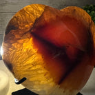 Polished Agate Heart Geode on a Metal Stand, 3.6 lbs & 6" Tall, Model #5468-0061 by Brazil Gems - Brazil GemsBrazil GemsPolished Agate Heart Geode on a Metal Stand, 3.6 lbs & 6" Tall, Model #5468-0061 by Brazil GemsHearts5468-0061