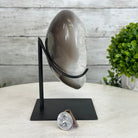 Polished Agate Heart Geode on a Metal Stand, 3.7 lbs & 6.4" Tall, Model #5468-0073 by Brazil Gems - Brazil GemsBrazil GemsPolished Agate Heart Geode on a Metal Stand, 3.7 lbs & 6.4" Tall, Model #5468-0073 by Brazil GemsHearts5468-0073