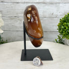Polished Agate Heart Geode on a Metal Stand, 4 lbs & 6.8" Tall, Model #5468-0069 by Brazil Gems - Brazil GemsBrazil GemsPolished Agate Heart Geode on a Metal Stand, 4 lbs & 6.8" Tall, Model #5468-0069 by Brazil GemsHearts5468-0069