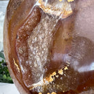 Polished Agate Heart Geode on a Metal Stand, 4 lbs & 6.8" Tall, Model #5468-0069 by Brazil Gems - Brazil GemsBrazil GemsPolished Agate Heart Geode on a Metal Stand, 4 lbs & 6.8" Tall, Model #5468-0069 by Brazil GemsHearts5468-0069
