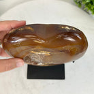 Polished Agate Heart Geode on a Metal Stand, 4 lbs & 6.8" Tall, Model #5468-0069 by Brazil Gems - Brazil GemsBrazil GemsPolished Agate Heart Geode on a Metal Stand, 4 lbs & 6.8" Tall, Model #5468-0069 by Brazil GemsHearts5468-0069