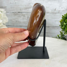Polished Agate Heart Geode on a Metal Stand, 4 lbs & 6.8" Tall, Model #5468-0069 by Brazil Gems - Brazil GemsBrazil GemsPolished Agate Heart Geode on a Metal Stand, 4 lbs & 6.8" Tall, Model #5468-0069 by Brazil GemsHearts5468-0069