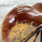 Polished Agate Heart Geode on a Metal Stand, 4 lbs & 6.8" Tall, Model #5468-0069 by Brazil Gems - Brazil GemsBrazil GemsPolished Agate Heart Geode on a Metal Stand, 4 lbs & 6.8" Tall, Model #5468-0069 by Brazil GemsHearts5468-0069