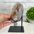 Polished Agate Heart Geode on a Metal Stand, 4.2 lbs & 7.1" Tall, Model #5468-0070 by Brazil Gems - Brazil GemsBrazil GemsPolished Agate Heart Geode on a Metal Stand, 4.2 lbs & 7.1" Tall, Model #5468-0070 by Brazil GemsHearts5468-0070