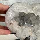 Polished Agate Heart Geode on a Metal Stand, 5.5 lbs & 6.6" Tall, Model #5468-0077 by Brazil Gems - Brazil GemsBrazil GemsPolished Agate Heart Geode on a Metal Stand, 5.5 lbs & 6.6" Tall, Model #5468-0077 by Brazil GemsHearts5468-0077