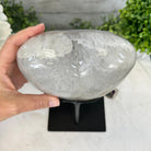 Polished Agate Heart Geode on a Metal Stand, 8.2 lbs & 8.25" Tall, Model #5468-0079 by Brazil Gems - Brazil GemsBrazil GemsPolished Agate Heart Geode on a Metal Stand, 8.2 lbs & 8.25" Tall, Model #5468-0079 by Brazil GemsHearts5468-0079
