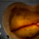 Polished Agate Heart Geode on a Metal Stand, 8.4 lbs & 8.2" Tall, Model #5468-0080 by Brazil Gems - Brazil GemsBrazil GemsPolished Agate Heart Geode on a Metal Stand, 8.4 lbs & 8.2" Tall, Model #5468-0080 by Brazil GemsHearts5468-0080