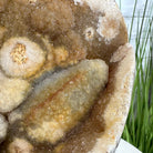 Polished Agate Heart Geode on a Metal Stand, 9.3 lbs & 9" Tall, Model #5468-0086 by Brazil Gems - Brazil GemsBrazil GemsPolished Agate Heart Geode on a Metal Stand, 9.3 lbs & 9" Tall, Model #5468-0086 by Brazil GemsHearts5468-0086