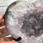 Polished Agate Heart Geode on a Metal Stand, 9.5 lbs & 8.3" Tall, Model #5468-0083 by Brazil Gems - Brazil GemsBrazil GemsPolished Agate Heart Geode on a Metal Stand, 9.5 lbs & 8.3" Tall, Model #5468-0083 by Brazil GemsHearts5468-0083